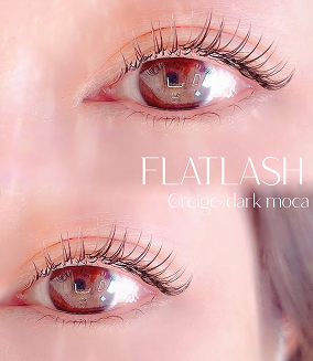 まつ毛エクステ – フラットラッシュ